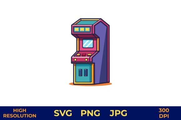 Arcade Game Machine Vector Illustration: Graphics & Illustrations Review