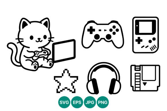 Cat Game Controller Graphics & Illustrations Review