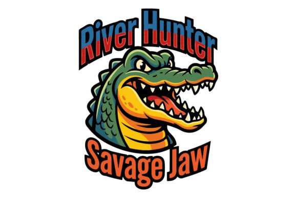Crocodile Head Mascot: Bold Graphics & Logos