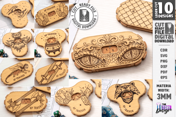 DND Health Point Trackers Laser Cut Set Review