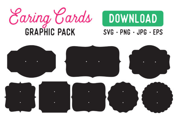 Earring Card Display Stencil: Graphics for Watches Amp