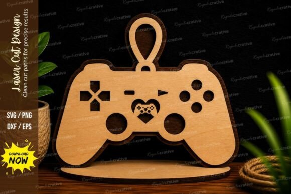 Gaming Controller SVG for Laser Cutting & Wall Decor