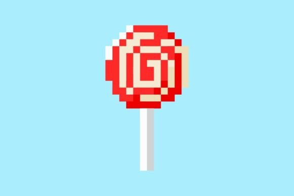 Pixel Art Lollipop: Fun Graphics & Illustrations