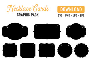 Printable Necklace Display Card Vector: Graphics & Print Templates