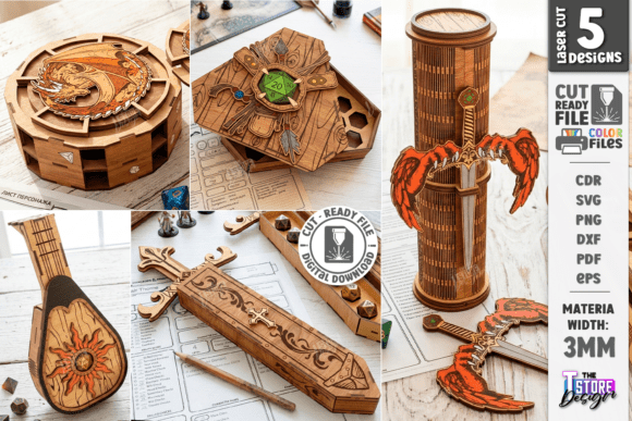 Review: Wooden Dice Box Laser Cut Bundle CNC for Embroidery