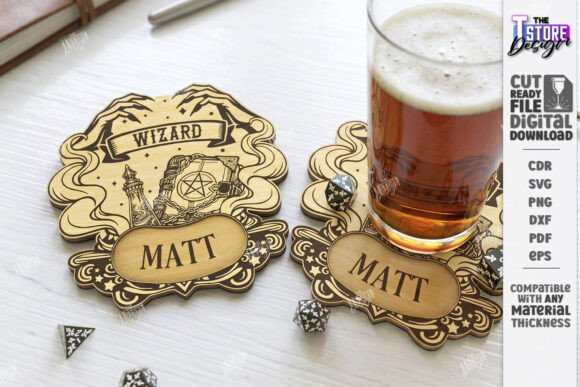 RPG Dice Coaster Laser Cut Engraving: Art Amp Review
