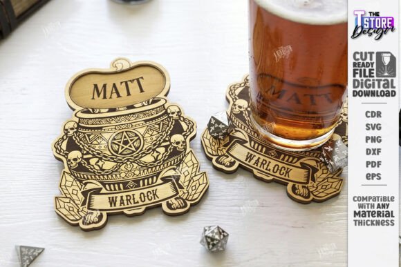 RPG Dice Coaster: Laser Cutting for Home Decor