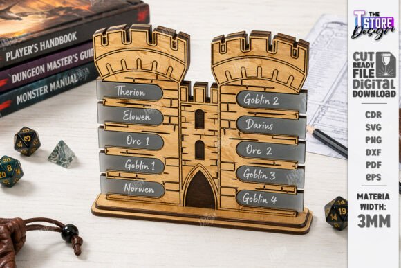 RPG Initiative Tracker: Laser Cutting for Board Games